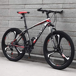GQQ Bike GQQ Mountain Bike, Mountain Bike 26 inch Wheels Disc Brake Carbon Steel Fram Shock Absorber Bicycle Student Variable Speed Road Bike, 30 Speed