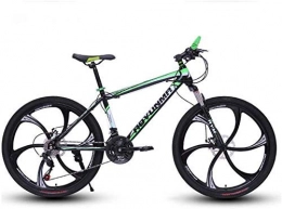 GQQ Bike GQQ Mountain Bike, Twin Disc Brake Bikes, Beach Snowmobile Bike Variable Speed Bicycle Upgrade High-Carbon Steel Frame, D3, 27, A2