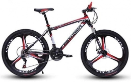 GQQ Bike GQQ Mountain Bike, Twin Disc Brake Bikes, Beach Snowmobile Bike Variable Speed Bicycle Upgrade High-Carbon Steel Frame, D3, 27, B1