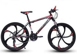 GQQ Bike GQQ Mountain Bike, Twin Disc Brake Bikes, Beach Snowmobile Bike Variable Speed Bicycle Upgrade High-Carbon Steel Frame, D3, 27, B2