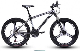 GQQ Bike GQQ Mountain Bike, Twin Disc Brake Bikes, Beach Snowmobile Bike Variable Speed Bicycle Upgrade High-Carbon Steel Frame, D3, 27, C1