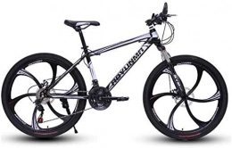 GQQ Bike GQQ Mountain Bike, Twin Disc Brake Bikes, Beach Snowmobile Bike Variable Speed Bicycle Upgrade High-Carbon Steel Frame, D3, 27, C2