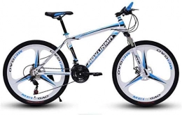 GQQ Bike GQQ Mountain Bike, Twin Disc Brake Bikes, Beach Snowmobile Bike Variable Speed Bicycle Upgrade High-Carbon Steel Frame, D3, 27, D1