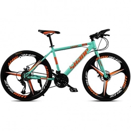 GQQ Bike GQQ Mountain Bike, Unisex Outroad Mountain Bikes All-Terrain Dual Disc Brake Mountain Bike 24 inch Aluminum Alloy Wheels, 21 Speed