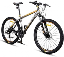 GQQ Mountain Bike GQQ Variable Speed Bicycle, 24Speed Mountain Bikes, 26 inch Adult Highcarbon Steel Frame Hardtail Bicycle, Men's All Terrain Mountain Bike, Antislip Bikes, Orange
