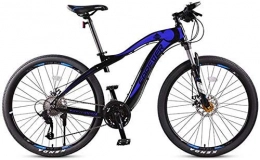 GQQ Bike GQQ Variable Speed Bicycle, Adult 27.5 inch Mountain Bike, Fully Aluminum Alloy Upgrade Snow Bikes, Dual Disc Brakes City Road Bicycle, Red, Blue