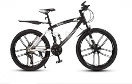 GQQ Mountain Bike GQQ Variable Speed Bicycle, Adult Soft Tail Mountain Bike, Highcarbon Steel Snow Bikes, Students Double Disc Brake City Bicycle, 24 inch Magnesium Alloy, C, 30 Speed, C