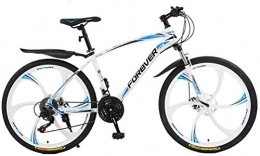 GQQ Bike GQQ Variable Speed Bicycle, Adults 26 inch Mountain Bike Dual Disc Brakes City Road Bike, Trail Highcarbon Steel Snow Bikes, Mens Variable Speed, D, 24 Speed, D, 24 Speed
