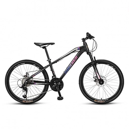 Great Bike GREAT 24-Inch 27 Speed Mountain Bike, aluminum Alloy Frame Bicycle With Adjustable Waterproof Bicycle Seat Dual Disc Brakes Road Bikes For Adult Teen Students(Color:B)