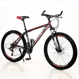 Great  GREAT 26 Inch Aluminum Alloy Mountain Bike, Double-disc Shock-absorbing Mountain Bike 21 / 24 / 27 Speed MTB Bicycle For Women Men Adults(Size:21 speed, Color:Black)