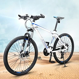 Great Mountain Bike GREAT 26-Inch Mountain Bicycle Bike, 24 Speed Spokes Wheel Student Bicycle Dual Mechanical Disc Brakes Commuter Bike(Saddle Height Adjustable)(Size:24 speed, Color:White)