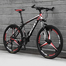 Great Mountain Bike GREAT 26 Inch Mountain Bike, 21 / 24 / 27 Speed Adult Student Outdoors Sport Cycling Road Bikes Exercise Bikes, Double Disc Brake(Size:21 speed, Color:Red)