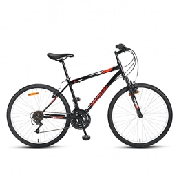 Great Mountain Bike GREAT 26" Mountain Bike, 18 Speed Double V Brake Bicycle High Carbon Steel Frame Commuter Bike Men And Women Full Suspension Outdoor Sports Bike(Color:Red)