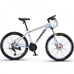 Great Mountain Bike GREAT 27.5 Inch 27 Speeds Mountain Bikes, Bicycles Strong Alloy Frame With Disc Brake Outdoor Sports Commuter Bike With Front And Rear Mudguard(Color:Blue)