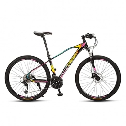 Great Mountain Bike GREAT 27 Speed Mountain Bike, 26” Student Bicycle Aluminum Alloy FrameDual Disc Brakes Road Bikes For Men Women（Saddle Height Adjustable）(Size:27 speed, Color:B)