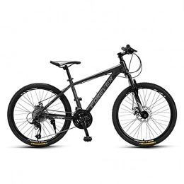 Great Mountain Bike GREAT Adult Children Mountain Bike, 26” / 24”Bicycle Aluminum Alloy Frame Road Bikes Double Disc Brake Bike For Junior / High School Student(Size:24 inches, Color:Black)