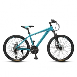 Great Mountain Bike GREAT Adult Children Mountain Bike, 26” / 24”Bicycle Aluminum Alloy Frame Road Bikes Double Disc Brake Bike For Junior / High School Student(Size:24 inches, Color:Blue)