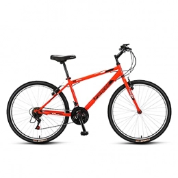 Great Mountain Bike GREAT Adult Mountain Bike, 26-Inch 21-speed Bicycle High Carbon Steel Frame Student Commuter Bike, Suitable For Height 160-192cm(Color:Orange)
