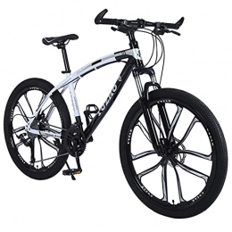 Great Mountain Bike GREAT Adult Mountain Bike, 26-Inch Wheels Mens / Womens 21 Speed Dual Suspension Road Bicycle Carbon Steel Student Bicycle(Size:21speed, Color:Nero)