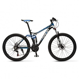 Great Bike GREAT Aluminum Alloy Mountain Bike, 26” 27 Speed Wheels Bicycle Men's And Women's Outdoors Sport Bikes Disc Brakes MTB Bicycle(Size:27 speed, Color:Blue)