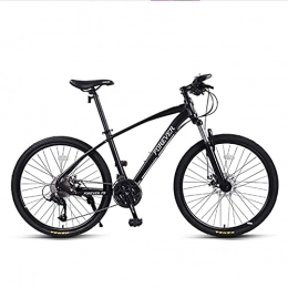 Great Mountain Bike GREAT Mountain Bicycle Bike, 26-Inch 27 Speed Bicycle Double Disc Brake Commuter Bike Aluminum Alloy Frame Outdoor Sports Bike(Color:Black)