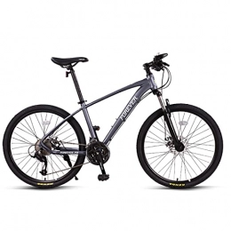 Great Bike GREAT Mountain Bicycle Bike, 26-Inch 27 Speed Bicycle Double Disc Brake Commuter Bike Aluminum Alloy Frame Outdoor Sports Bike(Color:Gray)