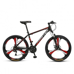 Great Mountain Bike GREAT Mountain Bike, 26-Inch 24 Speed Men's And Women's Bicycles 3 Spokes Wheel Front And Rear Double Shock Bicycle Dual Mechanical Disc Brakes(Size:24 speed, Color:Black)