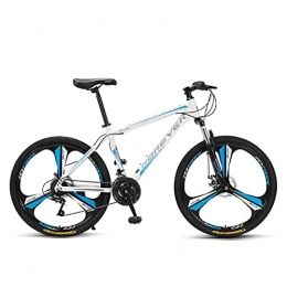 Great Bike GREAT Mountain Bike, 26-Inch 24 Speed Men's And Women's Bicycles 3 Spokes Wheel Front And Rear Double Shock Bicycle Dual Mechanical Disc Brakes(Size:24 speed, Color:White)
