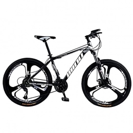 Great Bike GREAT Mountain Bike, 26 Inches Anti-slip Grip Bike High-carbon Steel MTB Bicycle 3-Spoke Wheels Dual Suspension Bicycle For Men And Women 160-185CM(Size:24 speed, Color:Black)