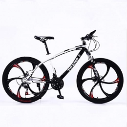 Great Mountain Bike GREAT Outdoor Mountain Bike, Variable Speed Bicycle 26 Inch Wheels Student Bicycle Double Disc Brake Carbon Steel Bike Suitable For People Of 160-185CM(Size:21speed, Color:White)
