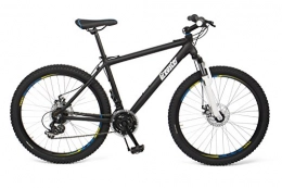 Gregster Mountain Bike Gregster Mountain Bike 26 inch for men and women in black, bicycle with aluminium frame Shimano derailleur system and disc brakes