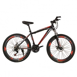 GRXXX Mountain Bike GRXXX Mountain Bike Shock Absorption Aluminum Alloy Student Bicycle Adult 26 inch 24 Speed, Orange-26 inches
