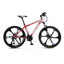 GUHUIHE Mountain Bike GUHUIHE 24" / 26" Mountain Bike For Adult, 21-Speed All-Terrain Mountain Bike, High-Carbon Steel Frame Adult Variable Speed Bicycle ，Dual Disc Brake Hardtail (Size : 24 inch)