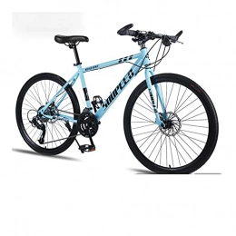 GUHUIHE Mountain Bike GUHUIHE Mountain Bike Bicycle Adult Men And Women Speed Double Disc Brakes Shock Ultra Light Student Off Road (Color : Blue, Size : 27speed)