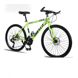 GUHUIHE Bike GUHUIHE Mountain Bike Bicycle Adult Men And Women Speed Double Disc Brakes Shock Ultra Light Student Off Road (Color : Green, Size : 30speed)