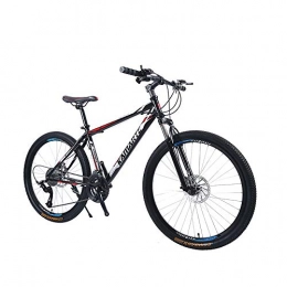 GUNAI Mountain Bike Gunai 21 Speed Mountain Bike Steel Frame 26 Inches with Disc Brake Lightweight Unisex Bicycle for Outdoor