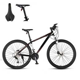 GUOHAPPY Mountain Bike GUOHAPPY Professional Adult Mountain Bike with Night Mirror And Dual Hydraulic Disc Brakes, 29-Inch 33-Speed Shock Absorber, Load-Bearing 330Lbs, Suitable for People 165Cm-195Cm Tall, Black red