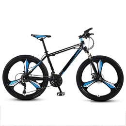 GUOHAPPY Bike GUOHAPPY Suitable for Mountain Bikes with A Height of 150-175Cm, 24-Inch Bikes with High-Strength Carbon Steel Frame, Bicycles with Dual Disc Brakes And Variable Speed Shock Absorbers, black blue, 30