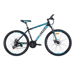 Guyuexuan Bike Guyuexuan Bicycle, Mountain Bike, Adult Male And Female Student Bicycle, 21-speed 26-inch Aluminum Alloy Shifting Bicycle The latest style, simple design (Color : Black blue, Edition : 21 speed)