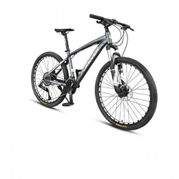 Guyuexuan  Guyuexuan Road Bike, 26-inch 36-speed Mountain Bike, Hydraulic Disc Brakes, Aluminum Alloy, Home And Outdoor The latest style, simple design (Color : Grey, Edition : 36-speed)