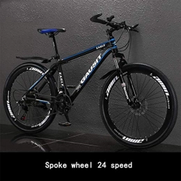 GWFVA Mountain Bike GWFVA 27 Speed Mountain Bike, 26 Inches Adults Bike with Double Disc Brake U Type Front Fork, Ultra-Light Aluminum Alloy Frame Anti-Slip Bicycles