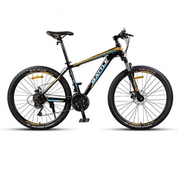 GXQZCL-1 Bike GXQZCL-1 26 Mountain Bike, Carbon Steel Frame Mountain Bicycles, Dual Disc Brake and Front Suspension, 24-speed MTB Bike (Color : C)