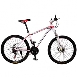GXQZCL-1 Bike GXQZCL-1 26" Mountain Bikes, Hardtail Bicycles with Dual Disc Brake and Front Suspension, Carbon Steel Frame, 21 Speed, 27 Speed, 30 Speed MTB Bike (Color : Pink, Size : 21 Speed)