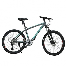 GXQZCL-1 Mountain Bike GXQZCL-1 26" Mountain Bikes, Mountain Bicycles with Dual Disc Brake and Front Suspension, 27 speeds, Aluminium Alloy Frame MTB Bike (Color : Green)
