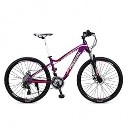 GXQZCL-1 Mountain Bike GXQZCL-1 26Mountain Bike, Aluminium frame Hardtail Bike, with Disc Brakes and Front Suspension, 27 Speed MTB Bike (Color : B)