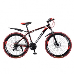 GXQZCL-1 Bike GXQZCL-1 Mountain Bike, 26inch Wheel, Aluminium Alloy Frame Mountain Bicycles, Double Disc Brake and Front Fork MTB Bike (Color : Black, Size : 24-speed)