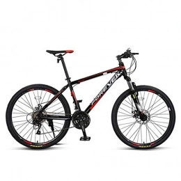 GXQZCL-1 Bike GXQZCL-1 Mountain Bike, Aluminium Alloy Bicycles, Double Disc Brake and Front Suspension, 27 Speed, 26" Wheel MTB Bike (Color : Black)