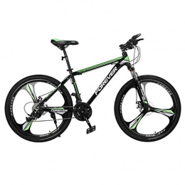 GXQZCL-1 Mountain Bike GXQZCL-1 Mountain Bike, Aluminium Alloy Frame, 26inch Mag Wheel, Double Disc Brake and Front Suspension MTB Bike (Color : Green, Size : 27 Speed)