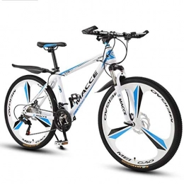 GXQZCL-1 Mountain Bike GXQZCL-1 Mountain Bikes, 26" Hardtail Bicycles with Dual Disc Brake and Front Suspension, 21 / 24 / 27 speeds, Carbon Steel Frame MTB Bike (Color : White, Size : 24 Speed)