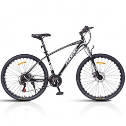 HAOYF Mountain Bike HAOYF 26 / 27.5 Inch Lightweight Mountain Bike, 24 Speed Suspension Fork Hardtail Mountain Bikes Outroad Bicycle, Adult Student Mountain Bike with Dual Disc Brakes, Black, 27.5 Inch
